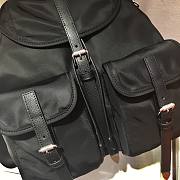 Prada Nylon and Saffiano Leather Backpack Black - 1BZ063 - 2