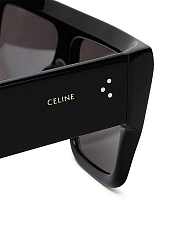 Celine Unisex Flat Top Square Black 57mm - 5