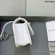 BALENCIAGA WOMEN'S GOSSIP XS BAG WITH CHAIN CROCODILE EMBOSSED IN WHITE - 679863 - 6