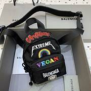 BALENCIAGA MEN'S OVERSIZED MINI BACKPACK IN BLACK - 656328 - 1