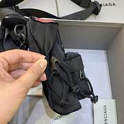 BALENCIAGA MEN'S OVERSIZED MINI BACKPACK IN BLACK - 656328 - 4