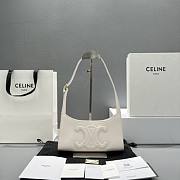 CELINE SHOULDER BAG CUIR TRIOMPHE IN SMOOTH CALFSKIN WHITE - 198153 - 1