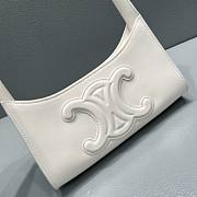 CELINE SHOULDER BAG CUIR TRIOMPHE IN SMOOTH CALFSKIN WHITE - 198153 - 4