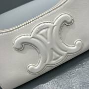 CELINE SHOULDER BAG CUIR TRIOMPHE IN SMOOTH CALFSKIN WHITE - 198153 - 3