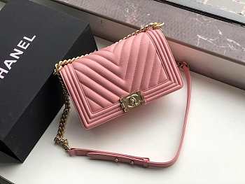 CHANEL V Boy Chanel Handbag (Light Pink)