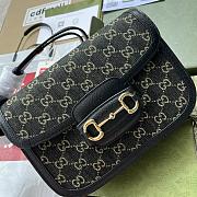 Gucci Horsebit 1955 shoulder bag Black - 602204 - 25x18x8cm - 5
