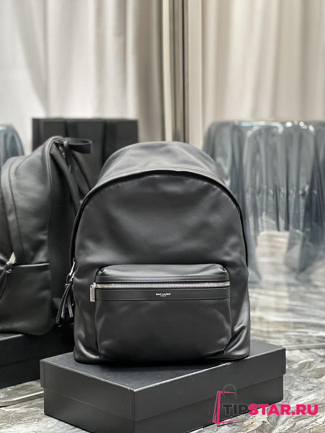 YSL CITY BACKPACK IN MATTE LEATHER - 30x38x17cm - 1