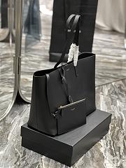 YSL BOLD EAST/WEST SHOPPING BAG IN GRAINED LEATHER - 38×28×13cm - 6