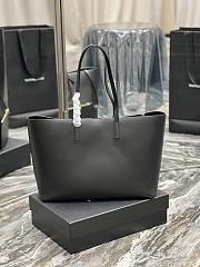 YSL BOLD EAST/WEST SHOPPING BAG IN GRAINED LEATHER - 38×28×13cm - 3
