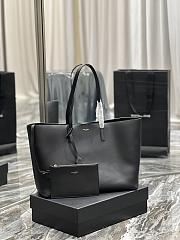 YSL BOLD EAST/WEST SHOPPING BAG IN GRAINED LEATHER - 38×28×13cm - 2