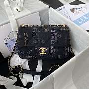 Chanel Graffiti Denim Cf Bag 9 Black - AS3135 - 23x14x8cm - 1