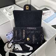 Chanel Graffiti Denim Cf Bag 9 Black - AS3135 - 23x14x8cm - 4