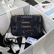 Chanel Graffiti Denim Cf Bag 9 Black - AS3135 - 23x14x8cm - 5