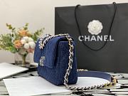 Chanel 19 Handbag Soft Goatskin 26 Medium Denim - AS1160 - 3