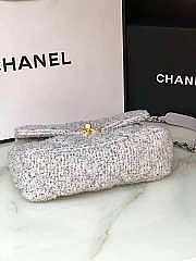 Chanel 19 Tweed & Fabric Handbag - AS1160 - 26x16x9cm - 6