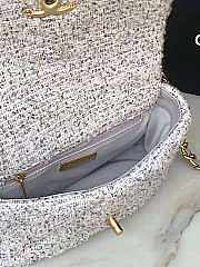 Chanel 19 Tweed & Fabric Handbag - AS1160 - 26x16x9cm - 2