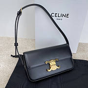 Celine TRIOMPHE SHOULDER BAG IN SHINY CALFSKIN BLACK - 194143 - 1