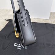 Celine TRIOMPHE SHOULDER BAG IN SHINY CALFSKIN BLACK - 194143 - 5