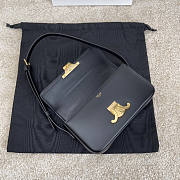 Celine TRIOMPHE SHOULDER BAG IN SHINY CALFSKIN BLACK - 194143 - 4