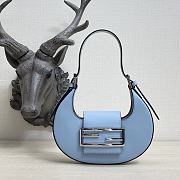 Fendi Cookie Light blue leather mini bag - 8BS065 - 1