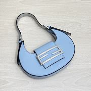 Fendi Cookie Light blue leather mini bag - 8BS065 - 4