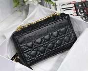 MEDIUM DIOR CARO BAG Black Supple Cannage Calfskin - M9242U - 4