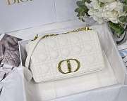 MEDIUM DIOR CARO BAG Ivory Supple Cannage Calfskin - M9242U  - 1