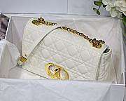 MEDIUM DIOR CARO BAG Ivory Supple Cannage Calfskin - M9242U  - 5