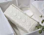 MEDIUM DIOR CARO BAG Ivory Supple Cannage Calfskin - M9242U  - 6