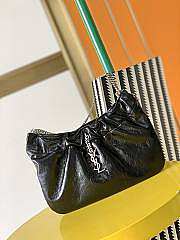 Ysl Pacpac Hobo Bag Leather Black 24x14x4cm