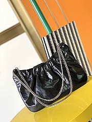 Ysl Pacpac Hobo Bag Leather Black 24x14x4cm - 5