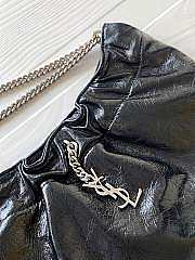 Ysl Pacpac Hobo Bag Leather Black 24x14x4cm - 2