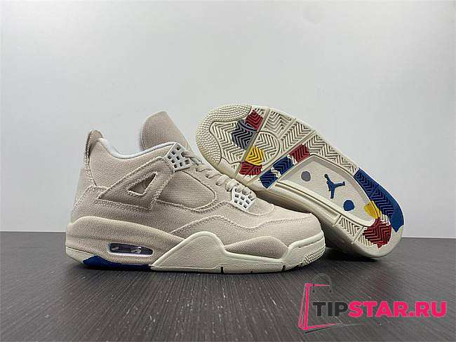 Jordan 4 Retro Levi's Meters White Color Bottom - 1