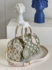 LV SPEEDY BANDOULIÈRE 20 KAKI/BEIGE - M46118 - 20.5x13.5x12cm - 6