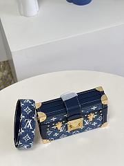 Louis Vuitton Petite Malle Denim Bag Blue - M59717 - 20x12.5x5cm - 6