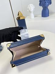 Louis Vuitton Petite Malle Denim Bag Blue - M59717 - 20x12.5x5cm - 3