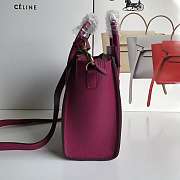 Celine NANO LUGGAGE BAG IN DRUMMED CALFSKIN Pink - 20x20x10cm - 6