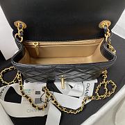 CHANEL MINI FOLDING BAG Black & Gold Plated Metal - AS1786 - 13×18×7cm - 4