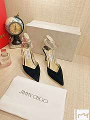 Jimmy Choo Seada 100 Black Suede - 1