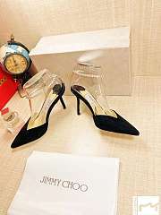 Jimmy Choo Seada 100 Black Suede - 4