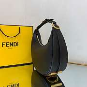 Fendigraphy Small Black Nero leather bag - 8BR798 - 29x24.5x10cm - 6