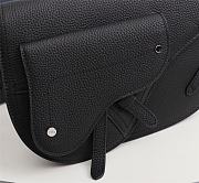 DIOR Saddle Messenger Bag in calfskin noir - 24x17.5x5cm - 2