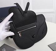 DIOR Saddle Messenger Bag in calfskin noir - 24x17.5x5cm - 3