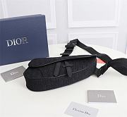 Dior Homme Oblique Jacquard Saddle Bag - 20x28.6x5cm - 6