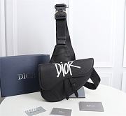 DIOR AND SHAWN Saddle bag black and white - 20x28.6x5cm - 1