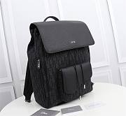 DIOR MOTION BACKPACK Black Oblique Mirage Technical Fabric and Grained Calfskin - 1ESBA1 - 6