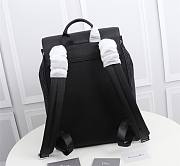 DIOR MOTION BACKPACK Black Oblique Mirage Technical Fabric and Grained Calfskin - 1ESBA1 - 4