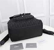 DIOR MOTION BACKPACK Black Oblique Mirage Technical Fabric and Grained Calfskin - 1ESBA1 - 3