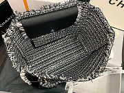 Chanel Shopping Bag Woven Chain With Shoulder Strap Cowhide Black - AS8485  - 2