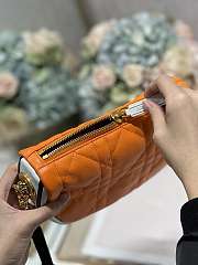 Dior Small Vibe Hobo Bag Lambskin Orange - M7200 - 20×15×7cm - 3